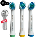3 pieces of EB-17X Electric Toothbrush Heads with Case