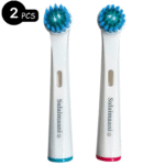 2 Pieces Replacement Electric Toothbrush Heads for Oral-B EB17D Soft Bristles, Deep Clean
