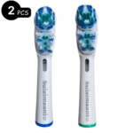 2 Piece SB-417A Double Clean Toothbrush Heads Compatible with Braun Dual Clean Oral-B Electric Toothbrush