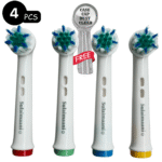 4 pieces universal EB62-X Replacement Brush Heads for Oral-B